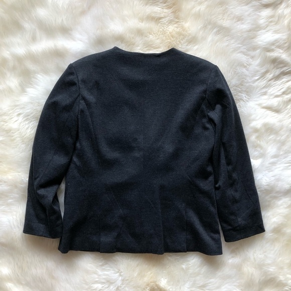 Anthropologie Cartonnier Gray Sans Collar Blazer M - Picture 5 of 7